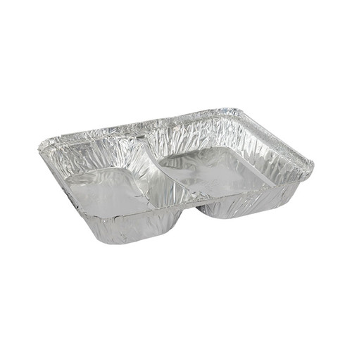 ظرف آلومینیومی دوخانه مرغی کد 222 پارس نوین سیمین (هیرو)